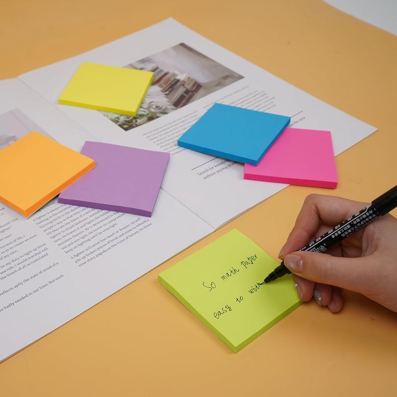 Vanpad (24 Pads) Sticky Notes 3x3 Inches,Bright Colors Self-Stick Pads, Easy to Post for Home, Office, Notebook - Image 5